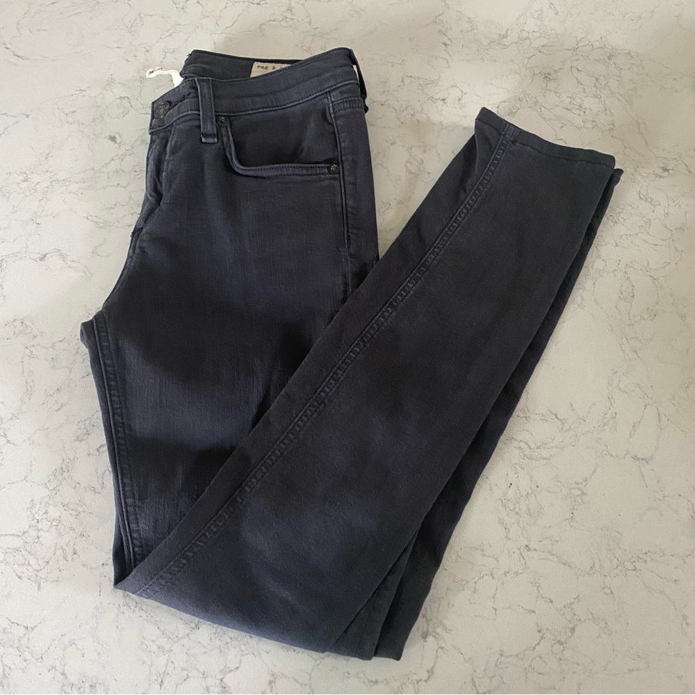 NWOT rag & bone distressed charcoal grey skinny jean - Picture 13 of 13